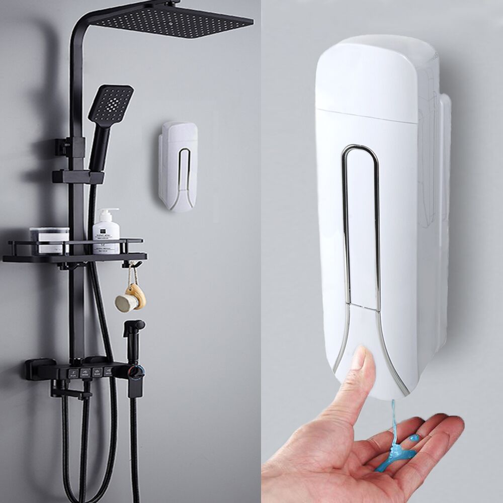 Large Capacity Manual Soap Dispenser with Electroplating Finish - Bathroom Storage