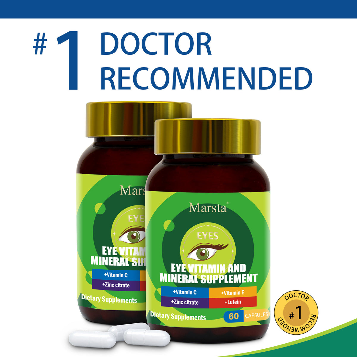 Eye Vitamin & Mineral Supplement Capsules