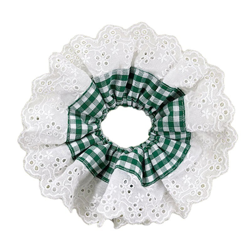 Trendy Lace Hair Ring Set - Handmade French Style Hair Accessories