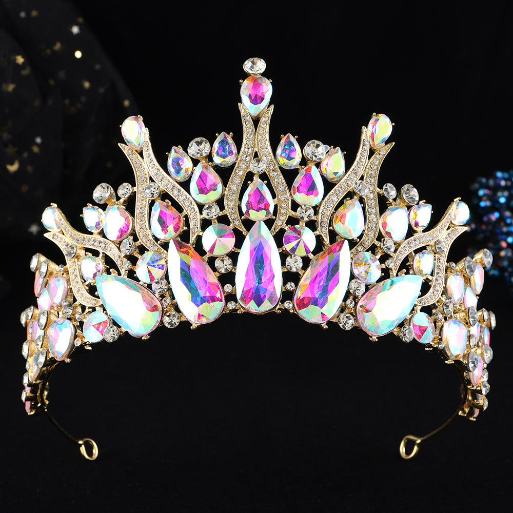 Baroque Alloy Crown Bridal Wedding Headpiece