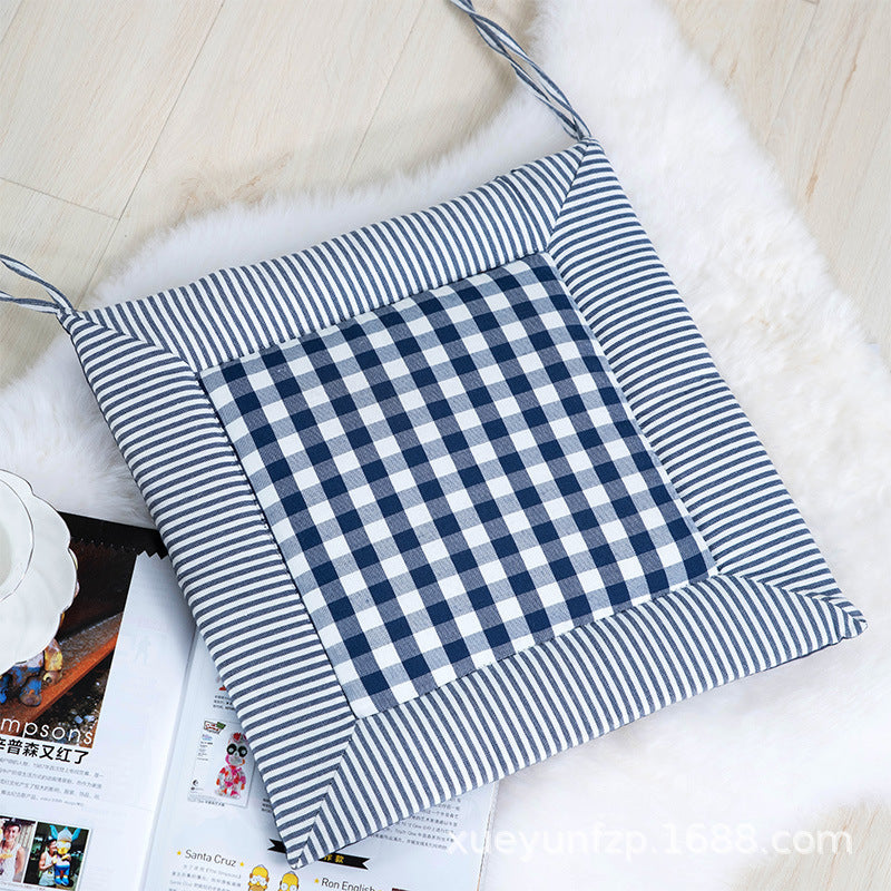 Breathable Cotton Linen Chair Cushion Cover for Office, Home & Car