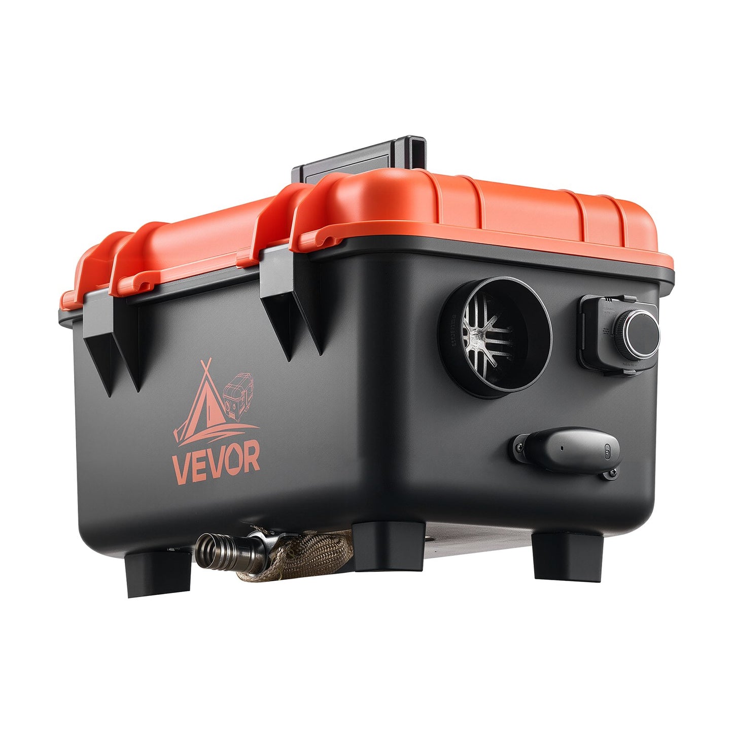 Portable Diesel Heater 8KW All-in-One Space Heater with 1.1 Gal Fuel Tank - Orange