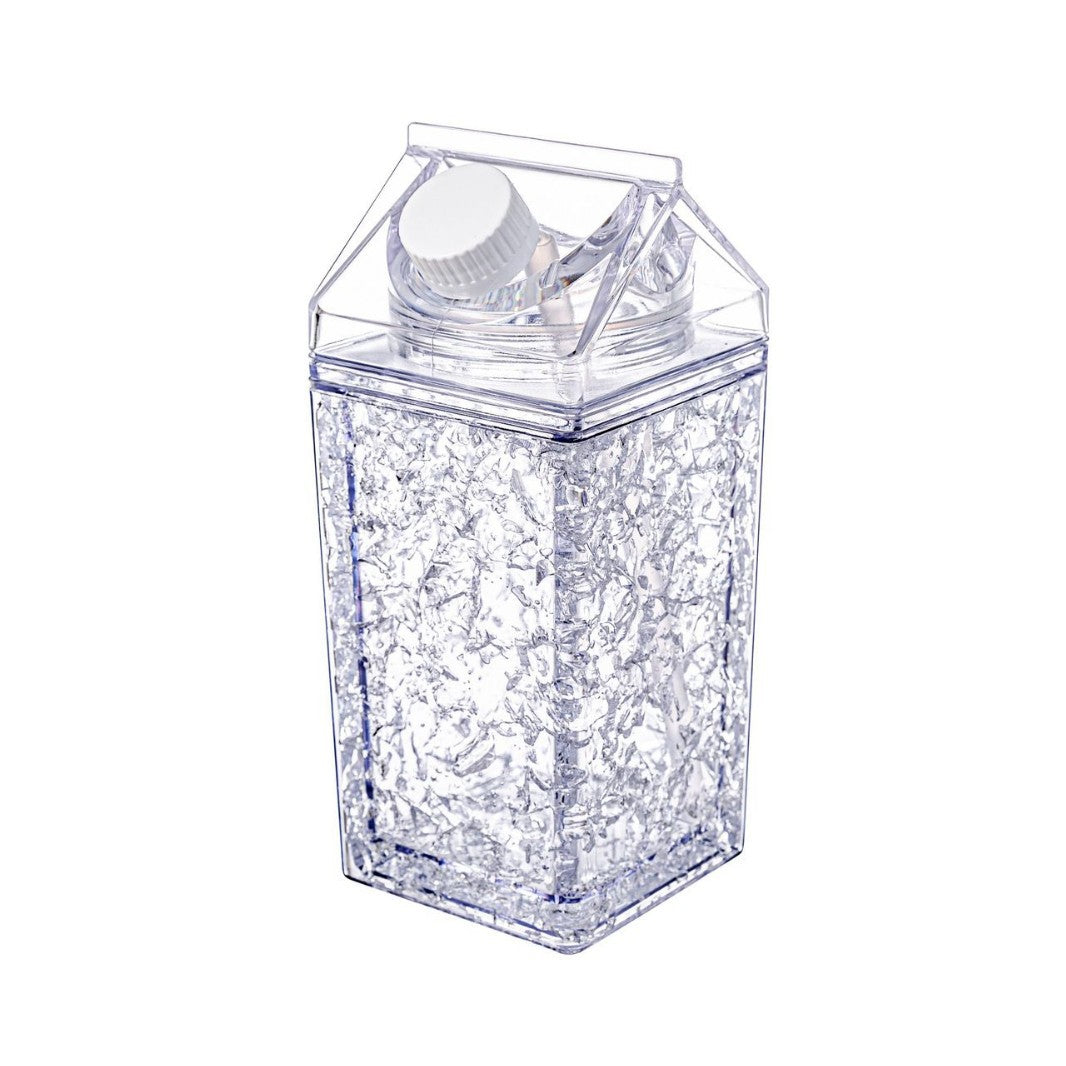 Double-Layer Thickened Refrigerator Vacuum Cup - 400ml, Multiple Colors