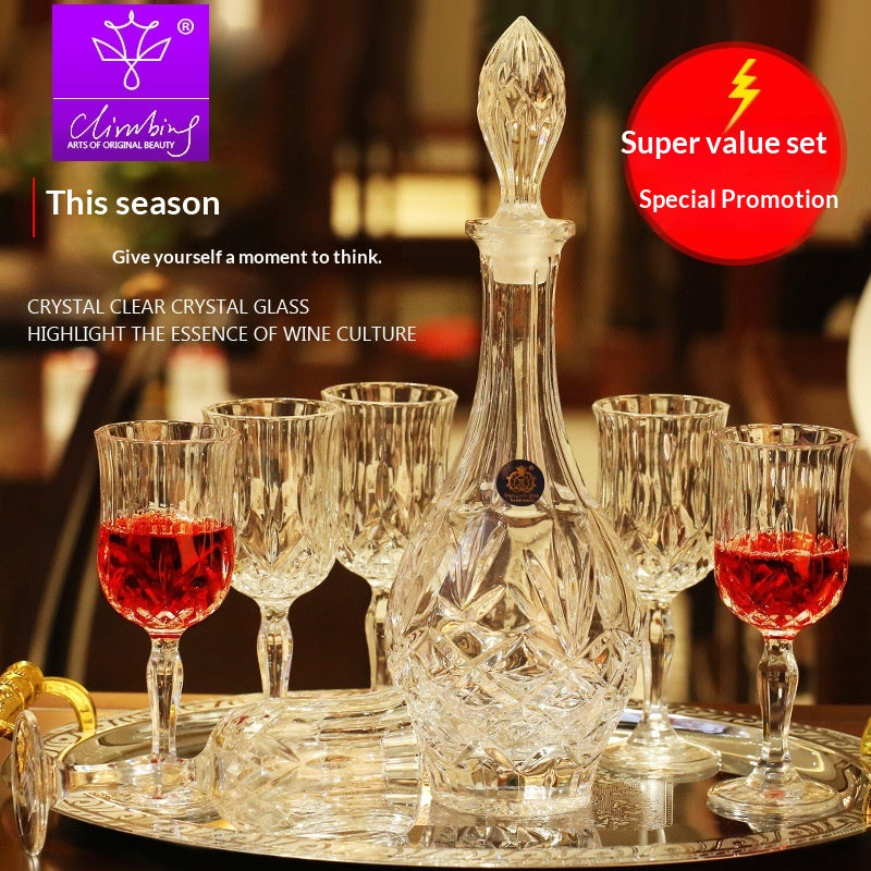 Crystal Glass Liquor Glass Set - Multiple Sizes, Elegant Drinkware Collection