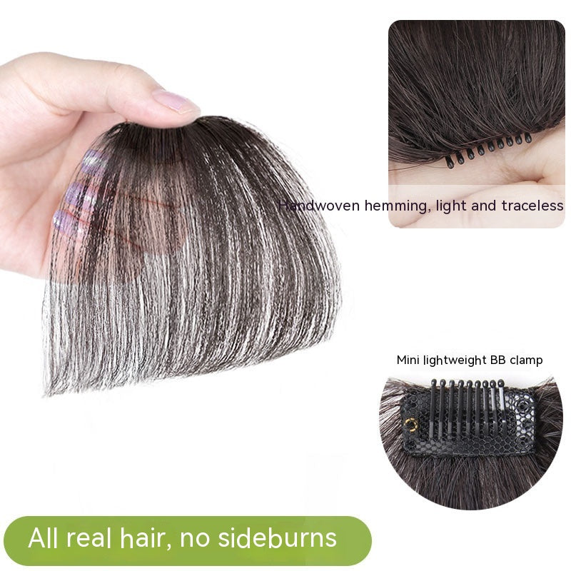 Fake Hand-Knitted Bangs for Natural Face Repair - Hair Extensions