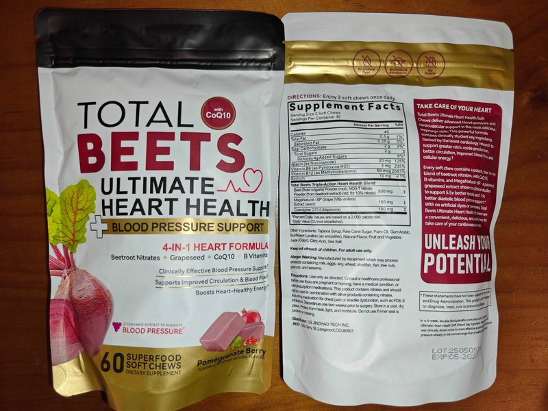 Blood Pressure Support with CoQ10 and Beetroot - 60 Tablets