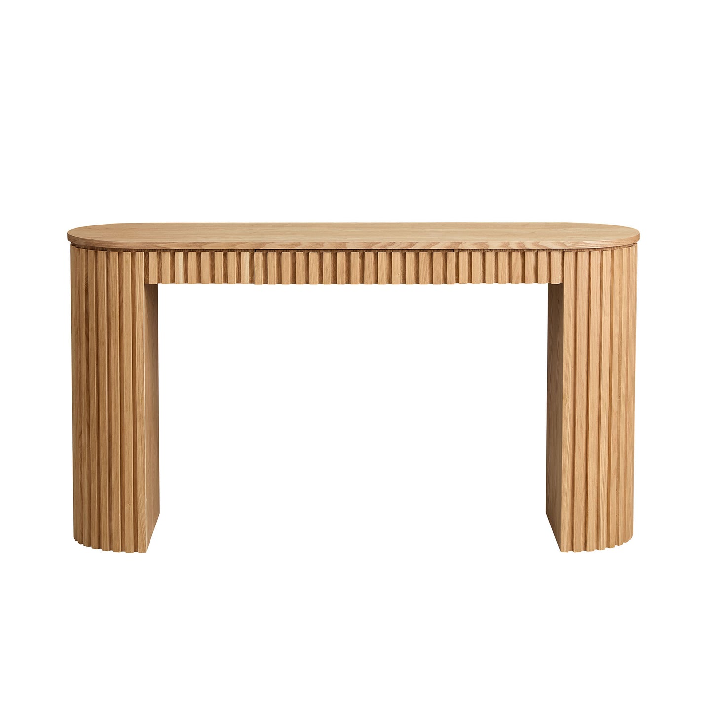 Modern Console Table with Drawer for Entryway - Natural