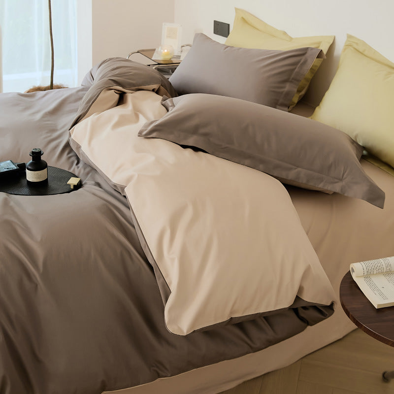 Pure Cotton Four-Piece Bed Set - All Cotton Bed Sheets for Home