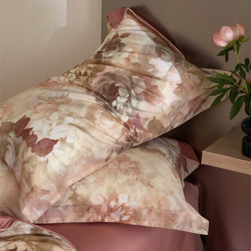 Flower Tencel Bedding Set - Four-Piece Includes Quilt Cover & Sheets