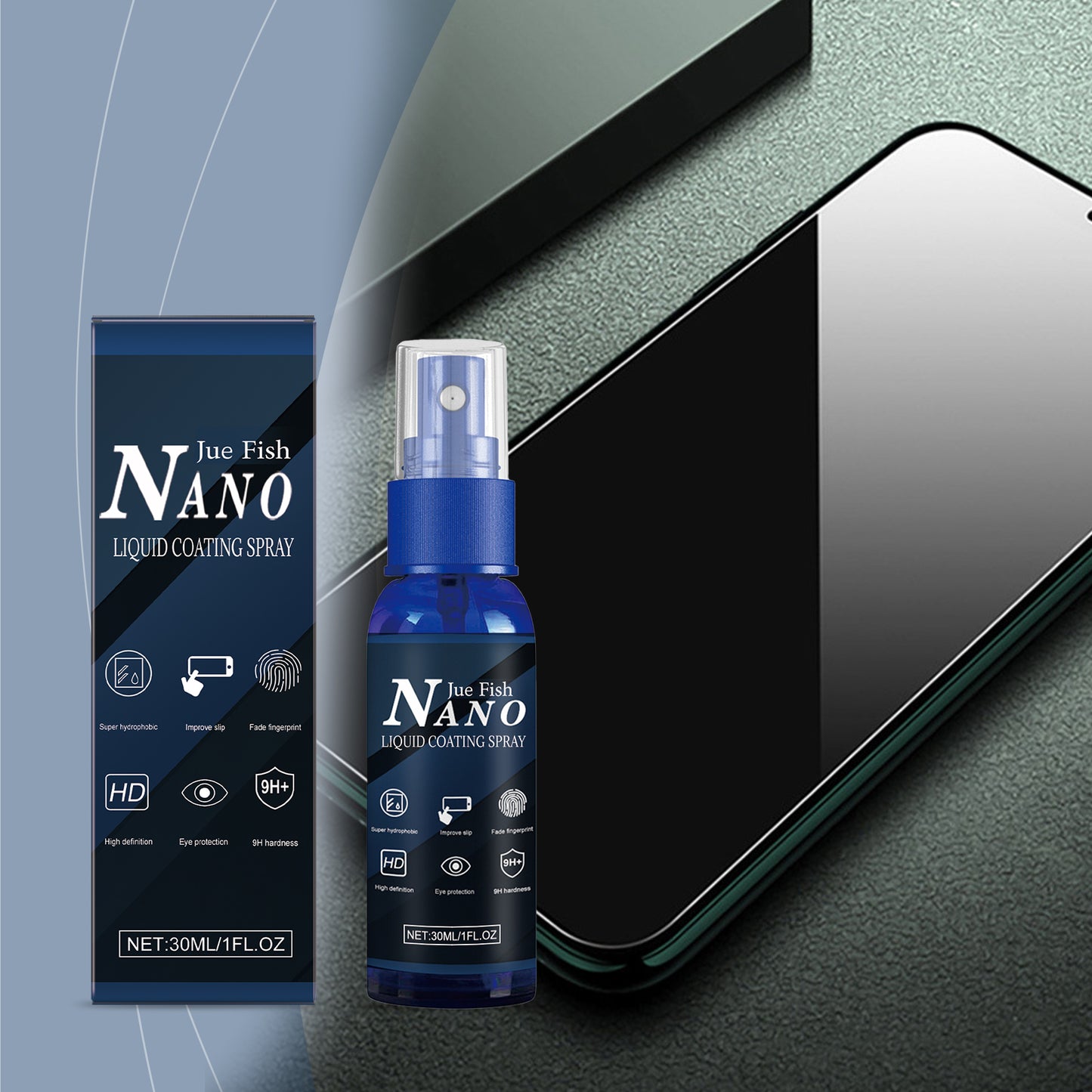 Mobile Phone Screen Protector Spray 30ml - Anti-Scratch Coating for Smartphones