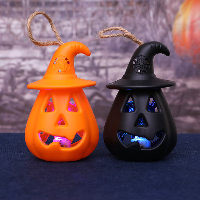 Halloween Pumpkin Shape Night Light - Decorative Scene Lamp for Haunted Houses