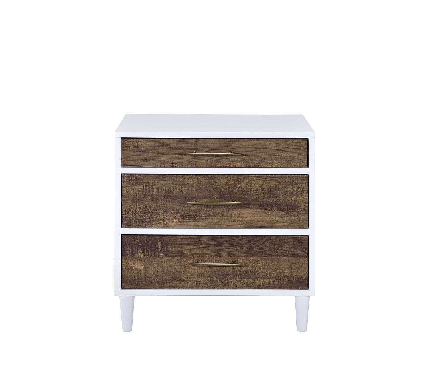 Lurel White & Weathered Oak Accent Table - 16" x 20"