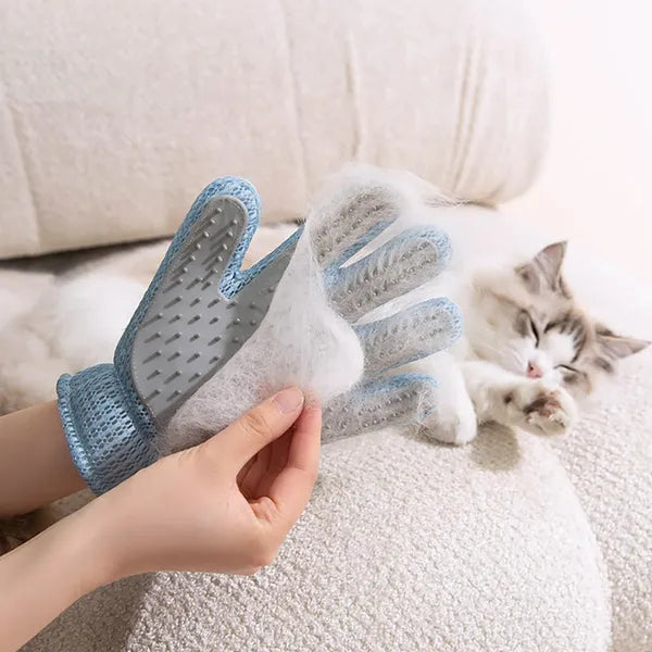 Pet Grooming Glove for Cats and Dogs - Double-Sided Deshedding & Massage Tool