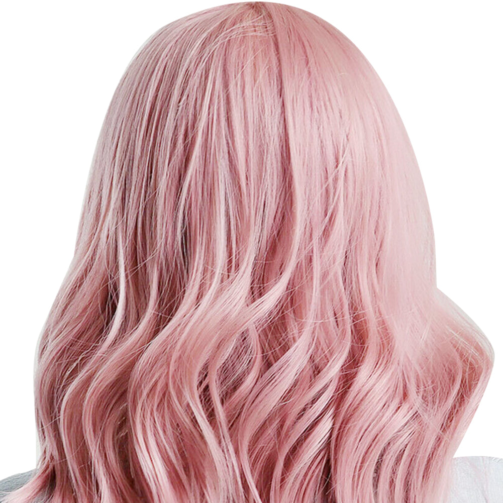Short Pastel Wavy Bob Wig - Synthetic Curly Cosplay Hair