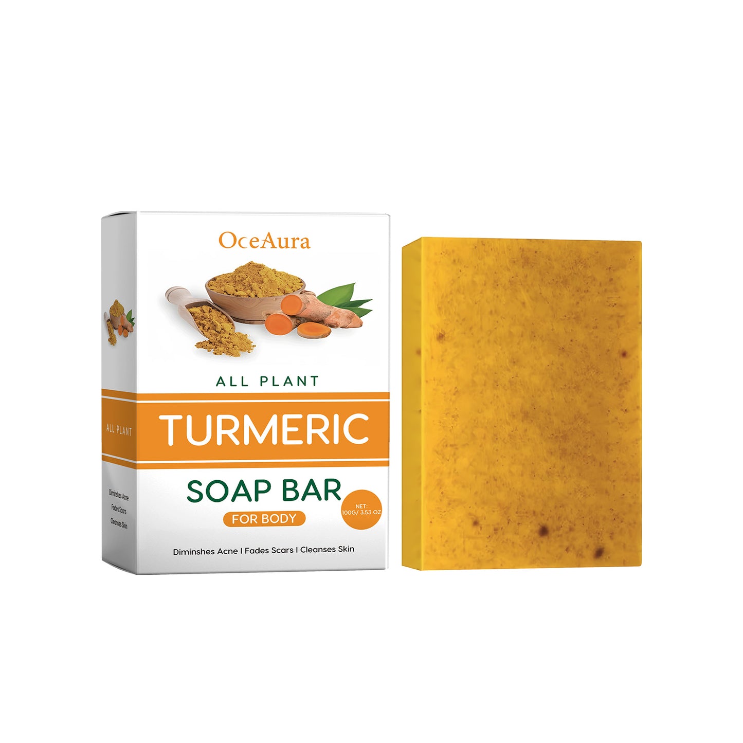 Lemon Turmeric Acid Brightening Body Soap - Deep Cleansing & Even Skin Tone