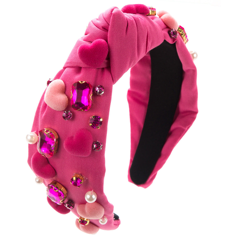 Baroque Headband with Glass Charms & Sequins
