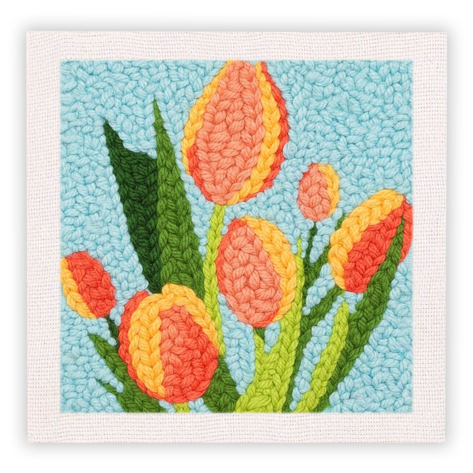 Handmade Embroidery Floral and Animal Wall Art - Creative Gift