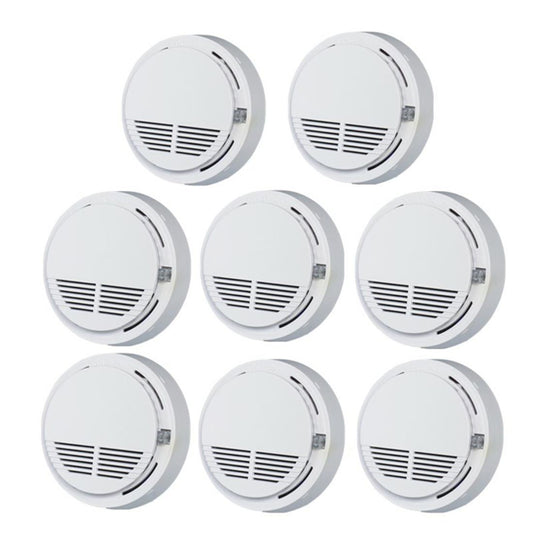 (8 Pack) Smoke Alarm Detector Home Fire Safety Sensor Alert Battery