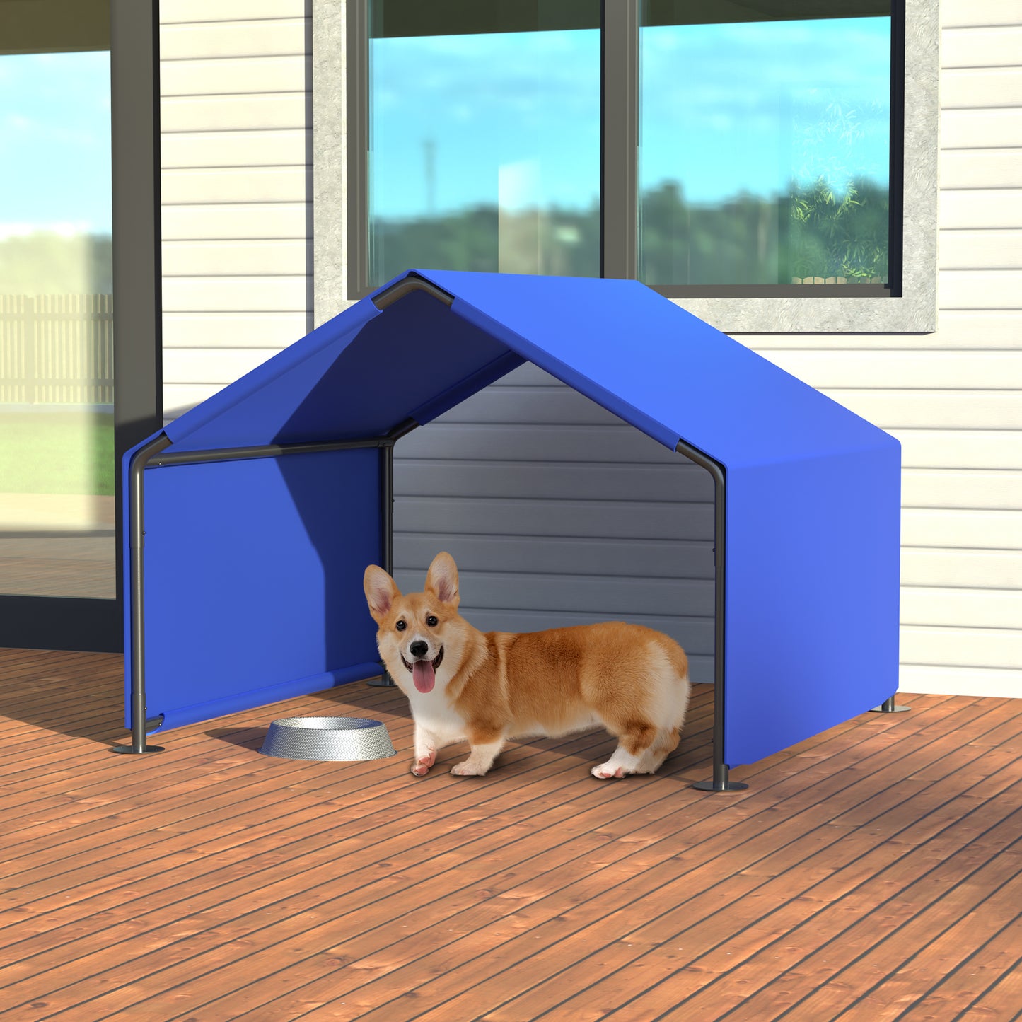 Outdoor Dog Shelter Tent Waterproof Sun Protection for Small Medium Dogs