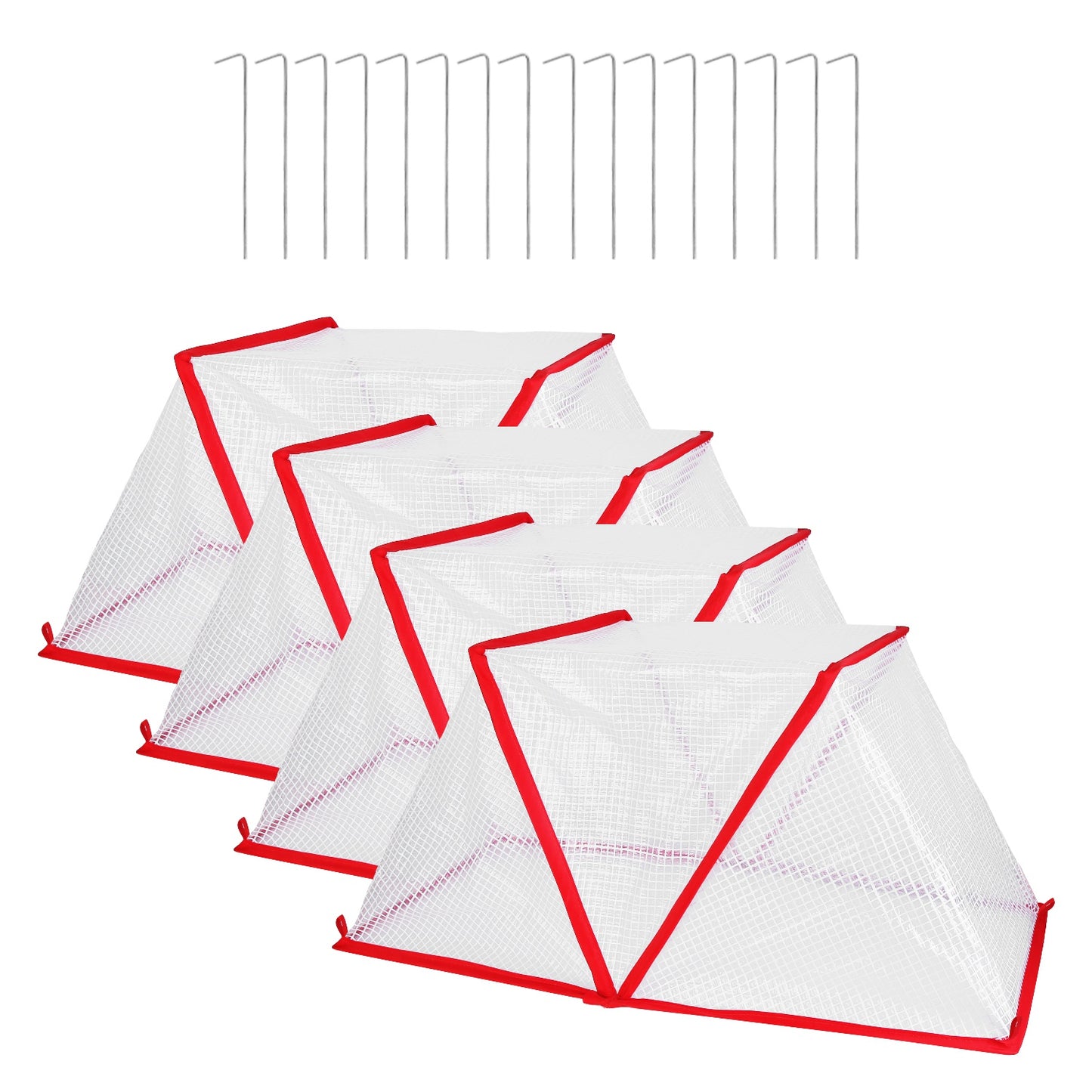 4 Pack Garden Plant Covers Frost & Animal Protection - Greenhouse Net Guards