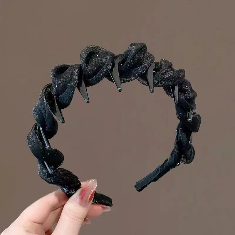 Non-Slip Ruffled Trim Headband for Women - Hair Accessories