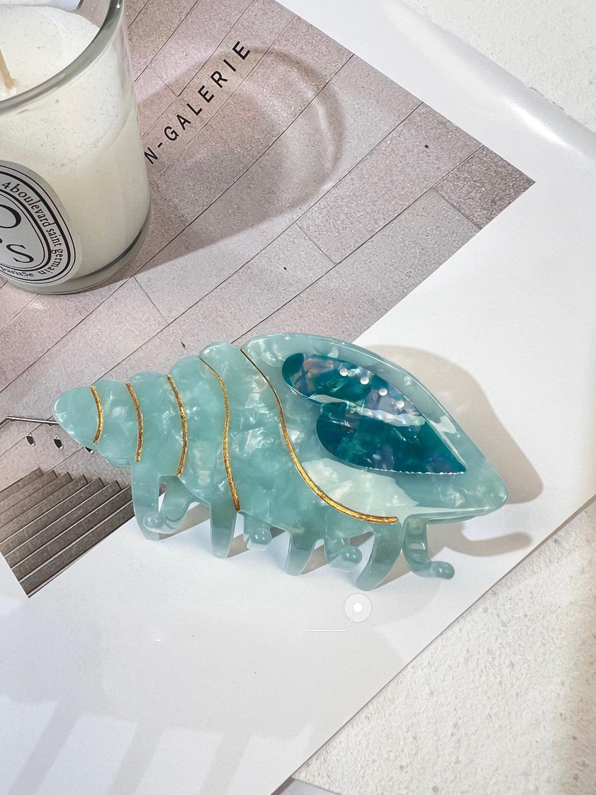 Acetate Hair Clip - Starfish & Conch Designs