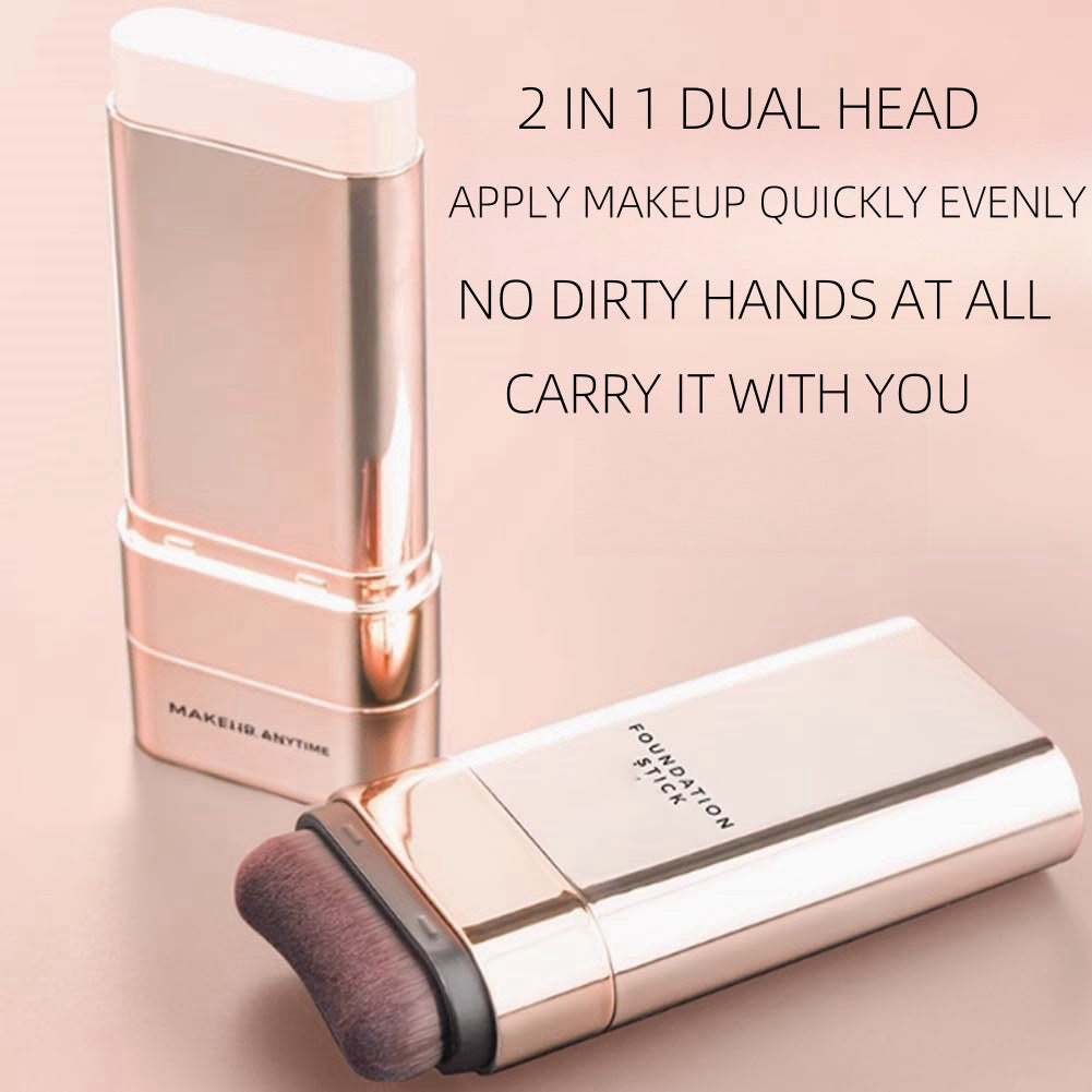 Multifunctional Stick Foundation with Brush - 20g Makeup Set, Multiple Colors