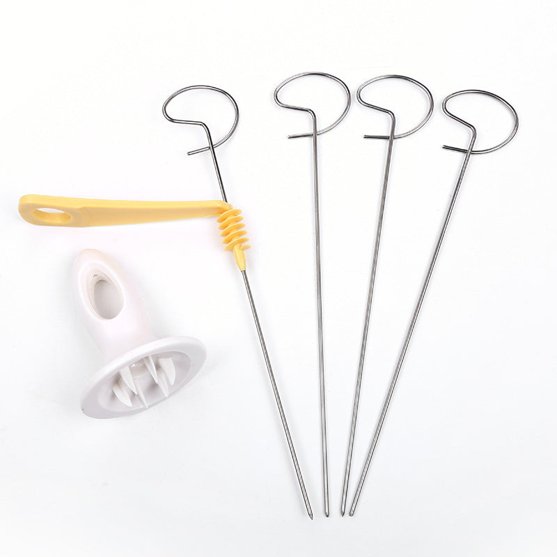 Potato Slicer Spiral Cutter Hand Crank Food Processor Kitchen Tool