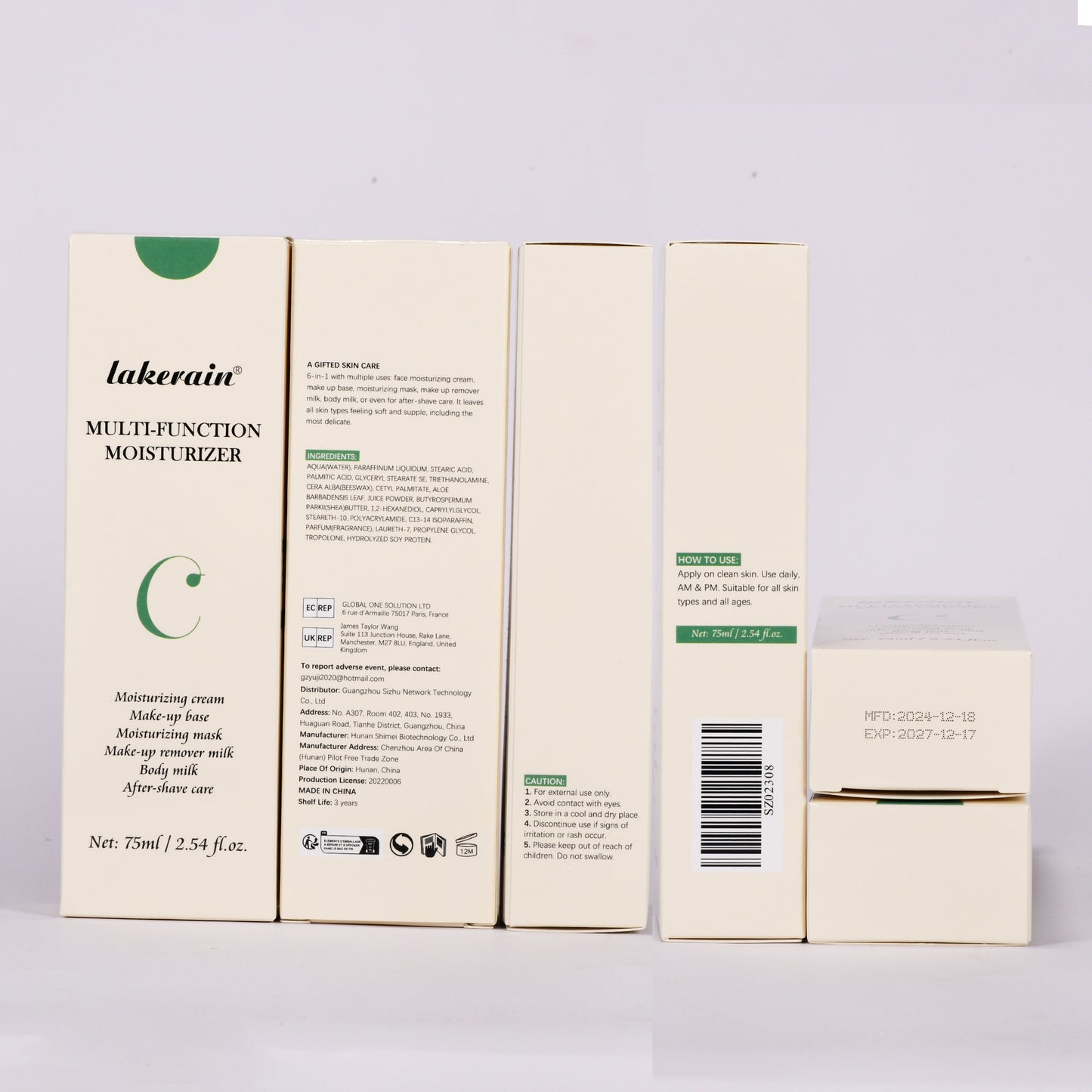 Multifunctional Daily Moisturizing Cream for All Skin Types - 75ml