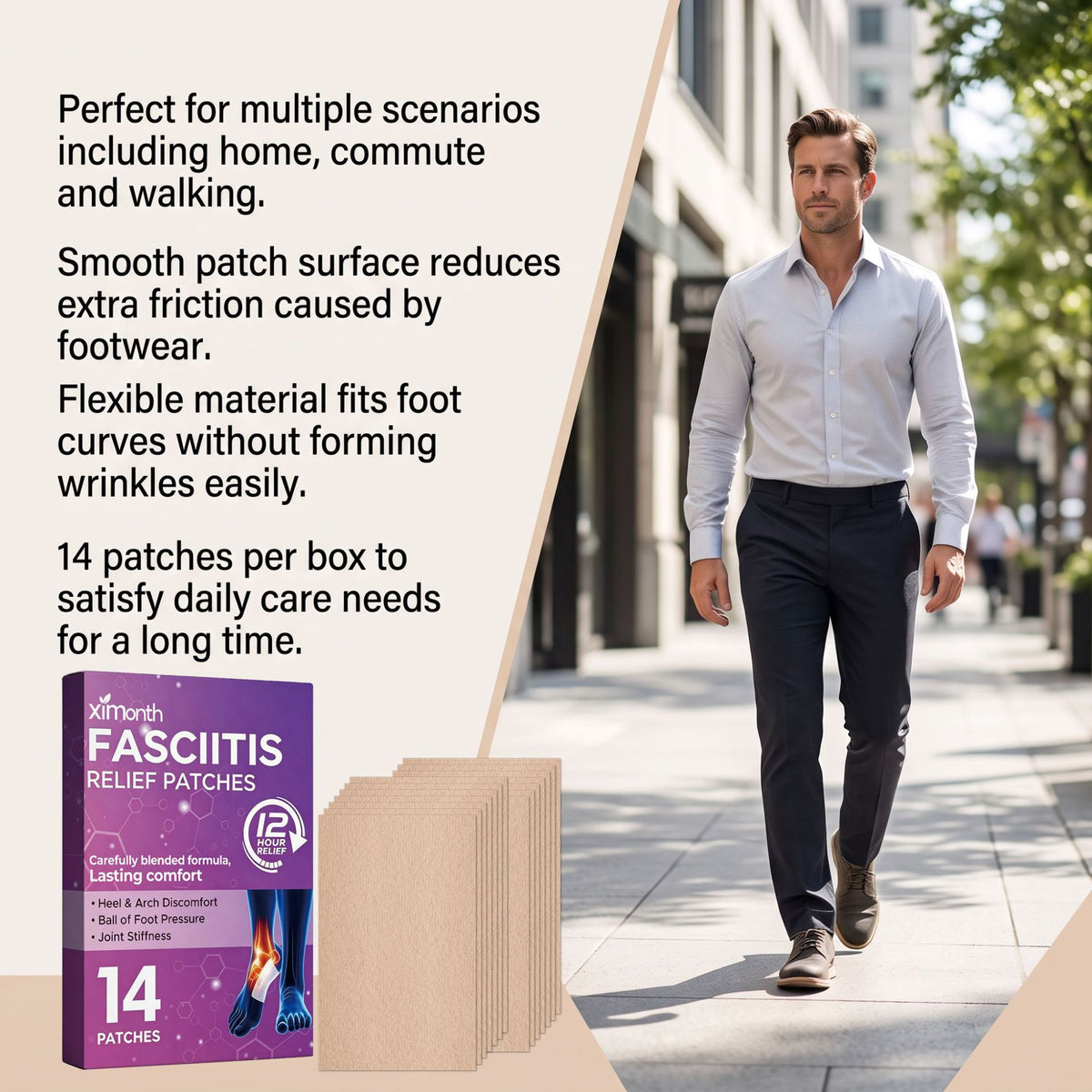 Foot Soothing Patch 14pcs - Natural Relief for Foot Discomfort