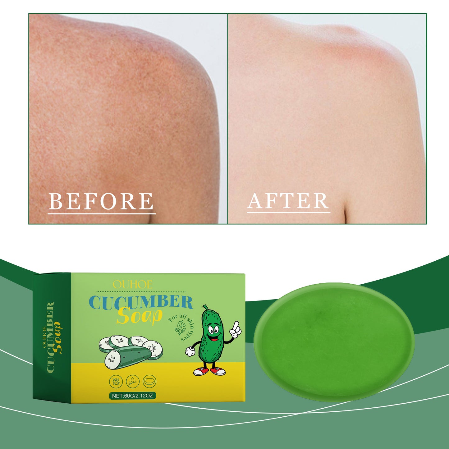 Cucumber Cleansing Soap - Oil Control & Deep Pore Face Wash