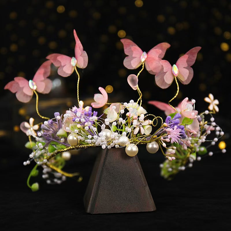 Girls Flower Hair Garland Headband