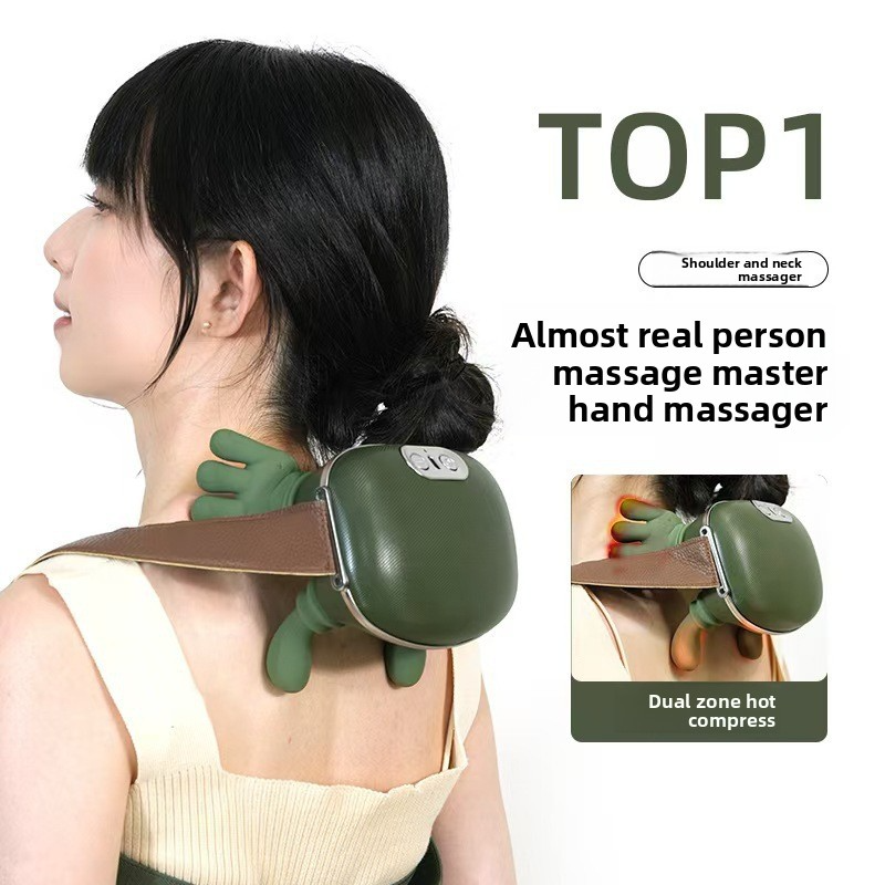 Neck & Shoulder Massage Tool for Cervical Relief - Green