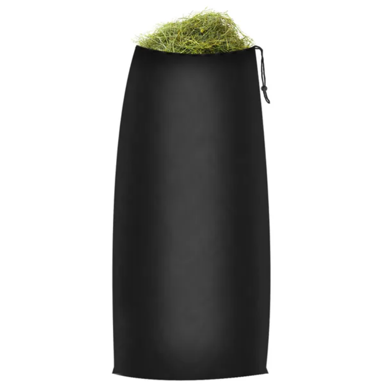 Black Lawn Tractor Leaf Bag 54 Cubic Feet Garden Waste Collector with Drawstring