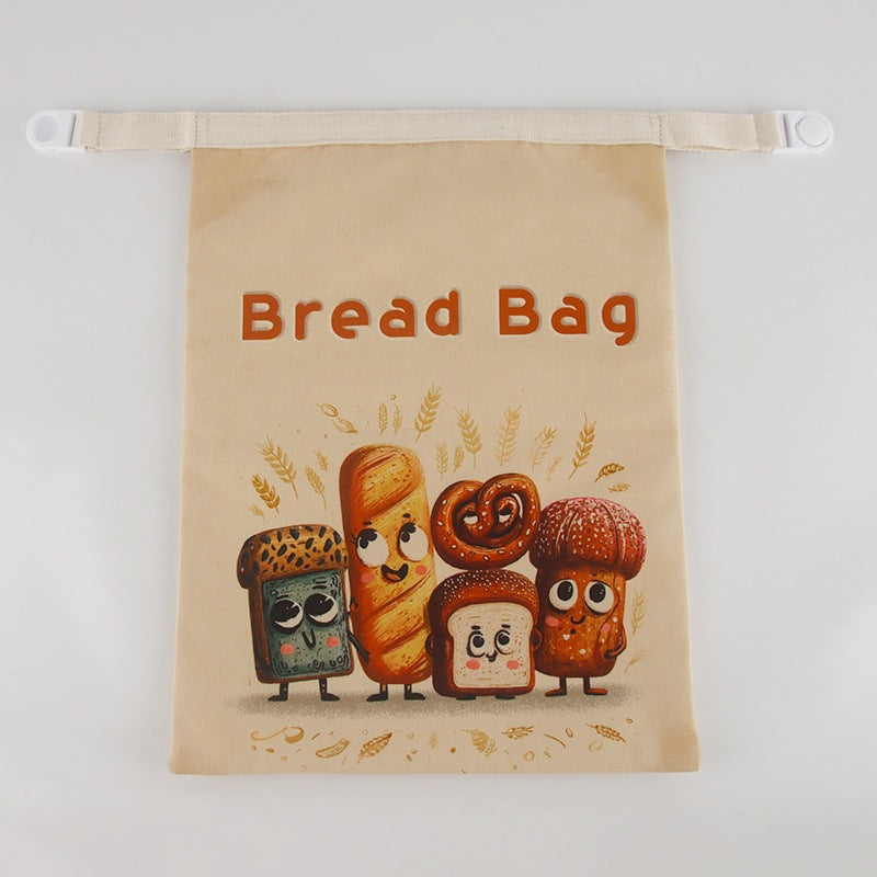 Reusable Beeswax Bread Bag Double Layer Eco-Friendly Storage Bag