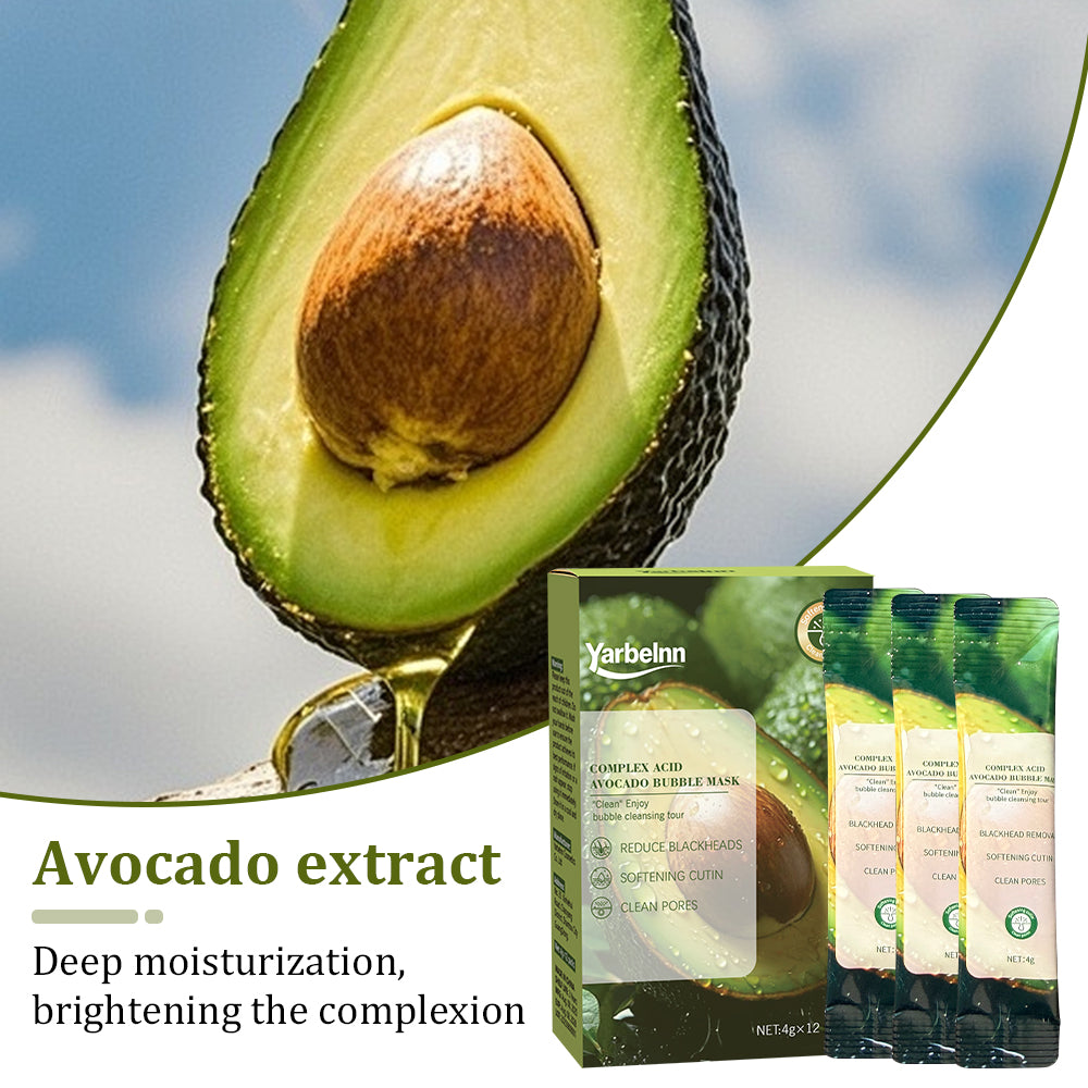 Hydrating Avocado Facial Sheet Mask - Nourishing Moisturizing Face Mask for All Skin Types