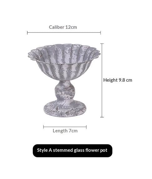 Small Flower Pot for Succulents Retro Display Garden Decor