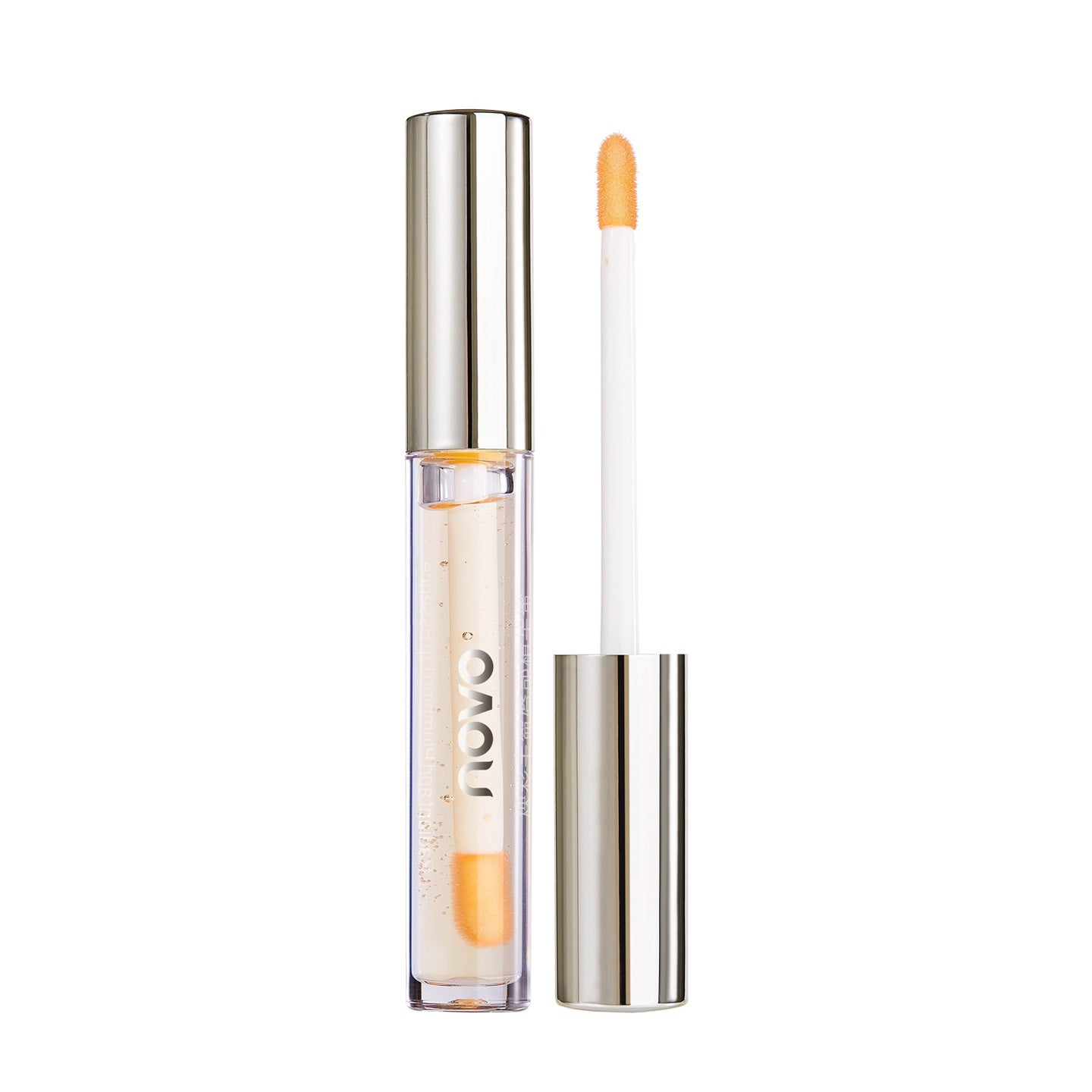 Temperature-Responsive Lip Gloss with Hydrating Nourishment - Colorless & Orange