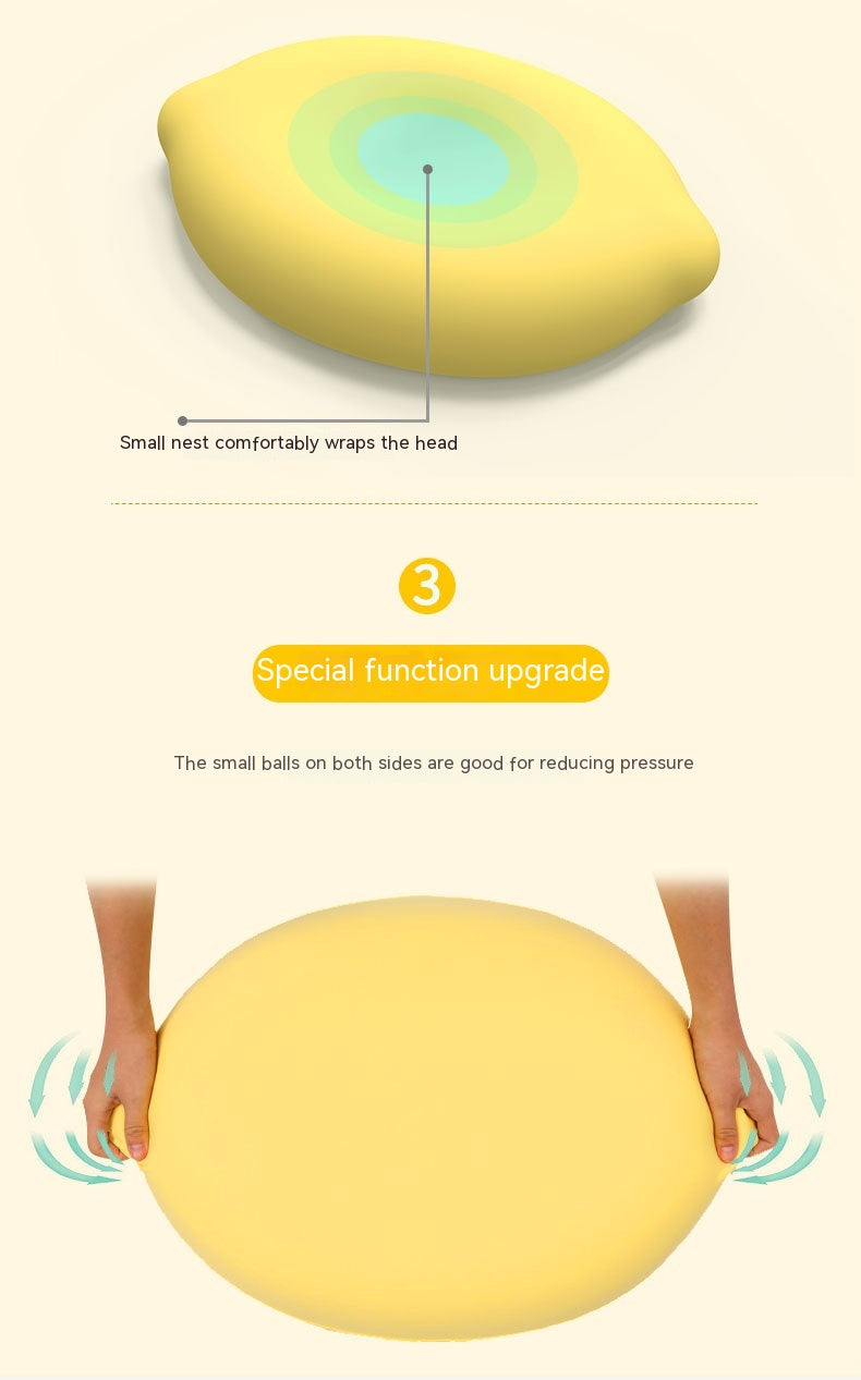 Cat Cervical Spine Memory Foam Pillow - Yellow, 600x400x120mm