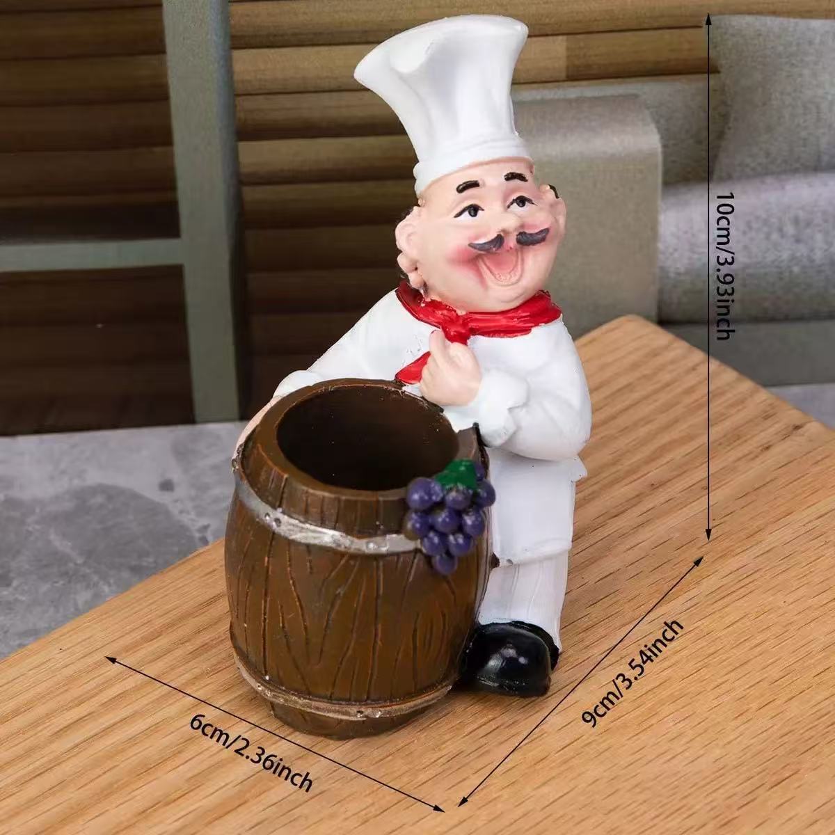 European-Style Toothpick Holder Decor - Home & Garden Resin Ornament