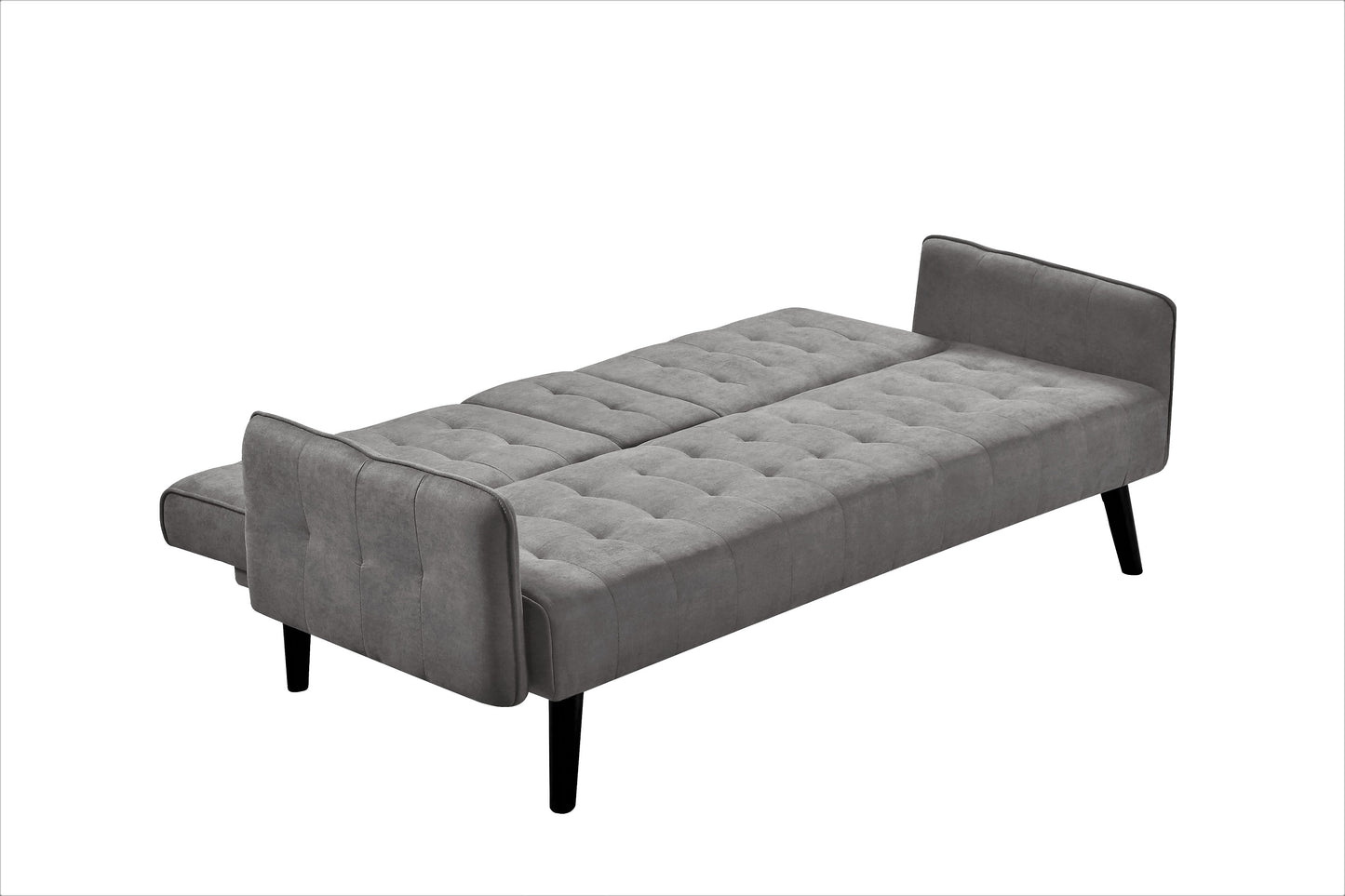 72 Sleeper Sofa Bed - Convertible Folding Backrest To Full With Cup