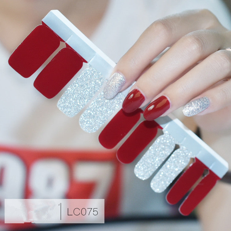 Nail Stickers Pure Color Gradient Design