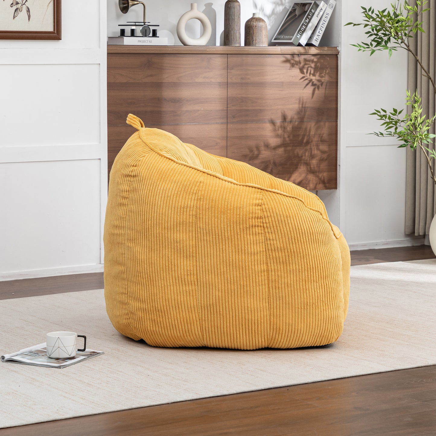 Giant Bean Bag Chair Sofa For Adults Teens, Comfy Corduroy Large