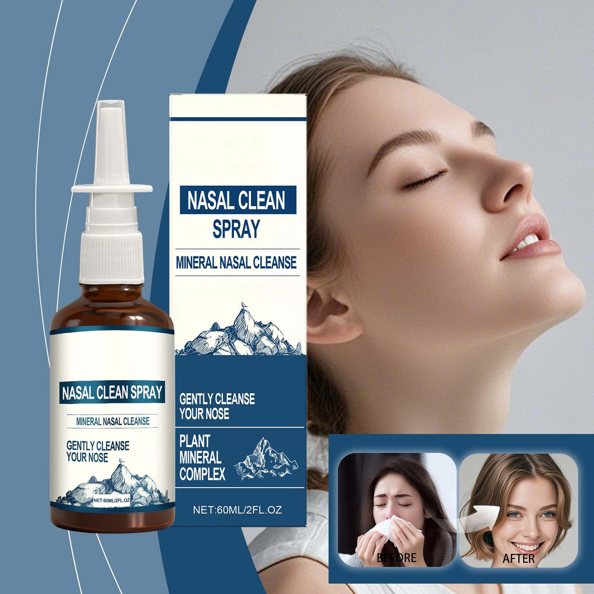 Gentle Nasal Cleansing Spray 60ml