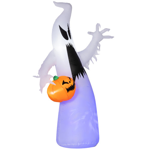 Halloween Inflatable Outdoor Ghost Decoration with Pumpkin - 5.9 Feet