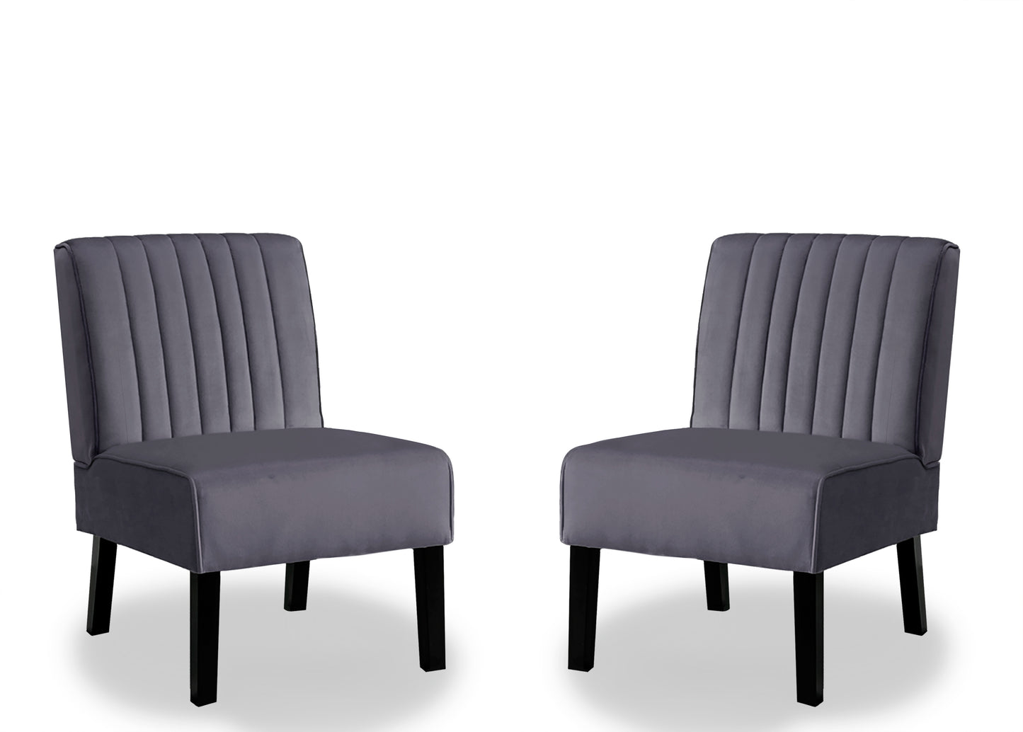 Reese Mid Century Modern Accent Chairs Set Of 2 With Minimalist