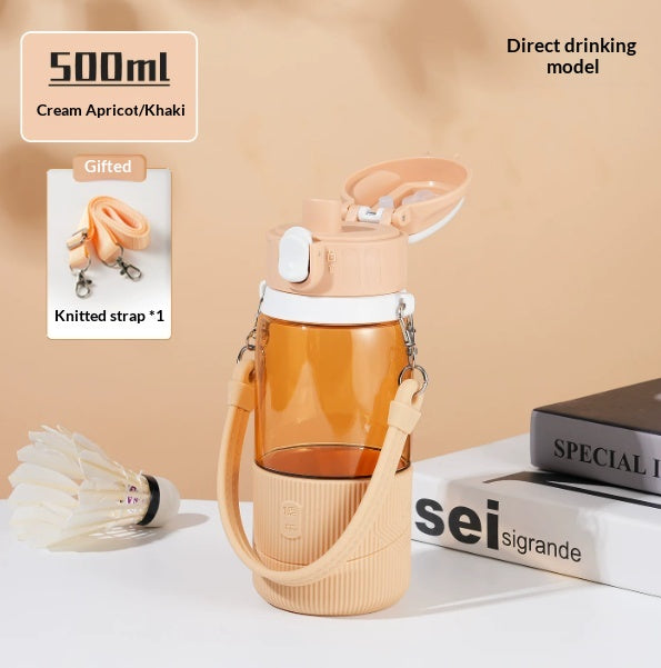 High Temperature Resistant Tritan Sports Water Bottle with Spout, 500ml & 700ml