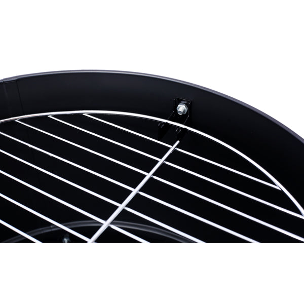 17 Inch Heavy Duty Charcoal Smoker Grill - Black