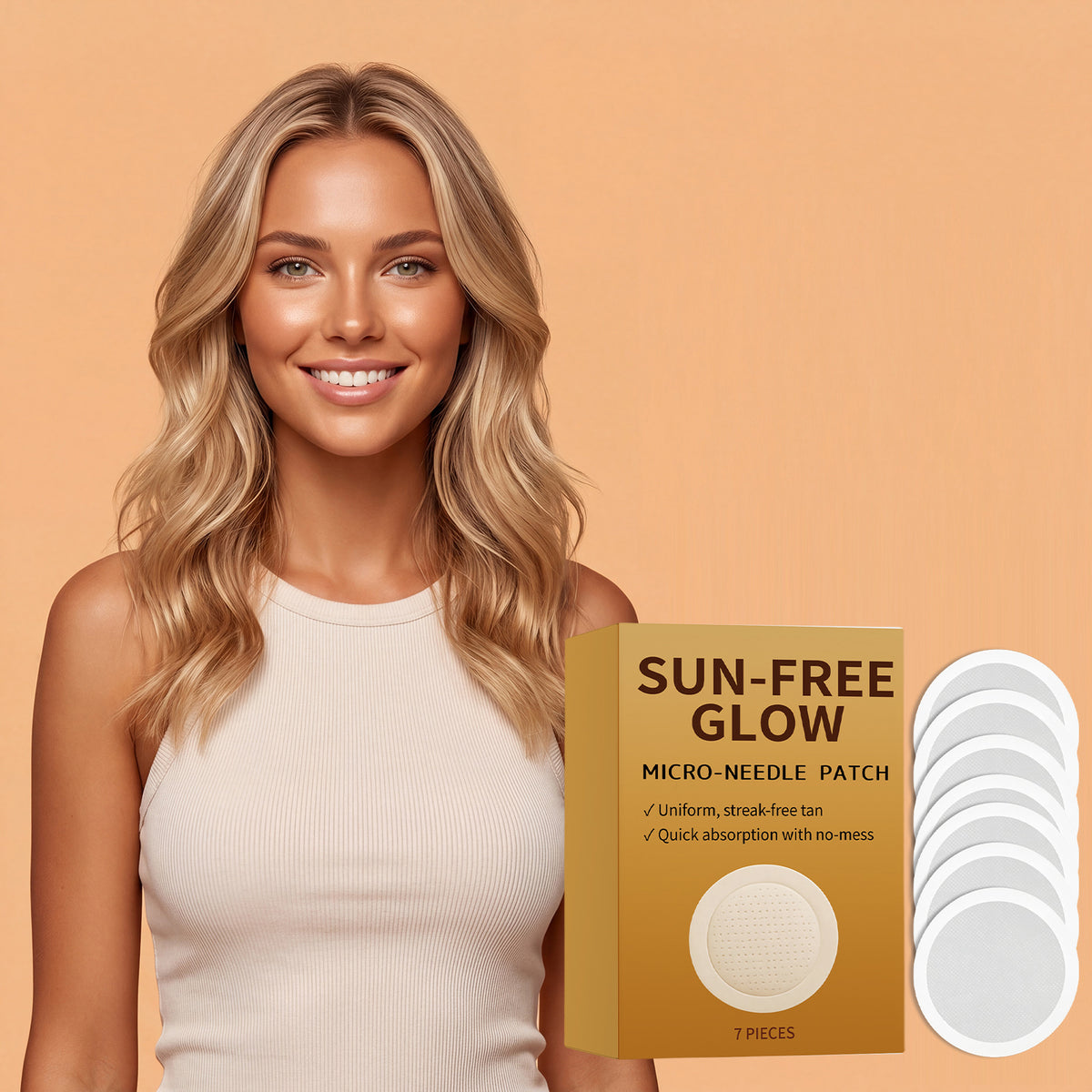 Tanning Care Microneedle Patch 10g Body Skin Treatment for Tanning