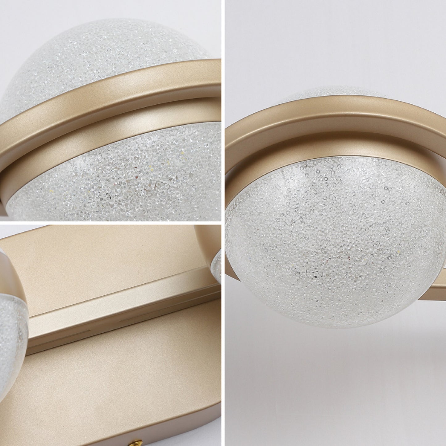 28-Inch Golden LED Bathroom Vanity Light - 4-Light Fixture